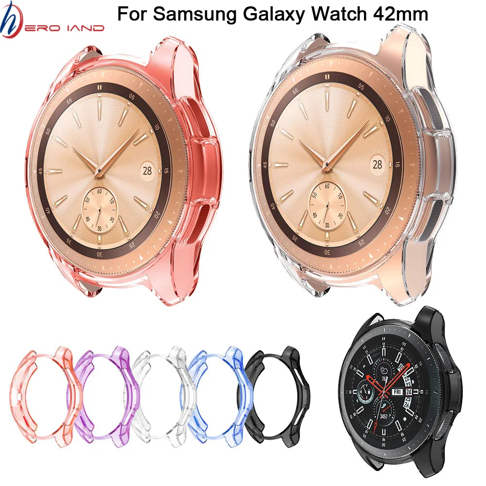 

Gear S3 frontier case For samsung Galaxy Watch 46mm 42mm band strap cover soft TPU plated All-Around protective case shell frame