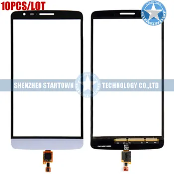 

10pcs/lot White Touch Screen Digitizer Outer Glass Panel Replacement For LG G3 Stylus D690 D690N D693