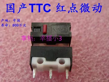 

10pcs/lot 100% New original TTC mouse micro switch mouse button Rectangular red dot life 8,000,000 times crisp feel