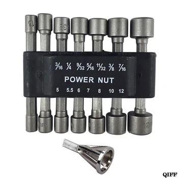 

Stainless Steel External Chamfer Remove Burr Tool for Drill Bit Power Nut Driver Set Metric Socket Adapter for Wrench Screw Hex
