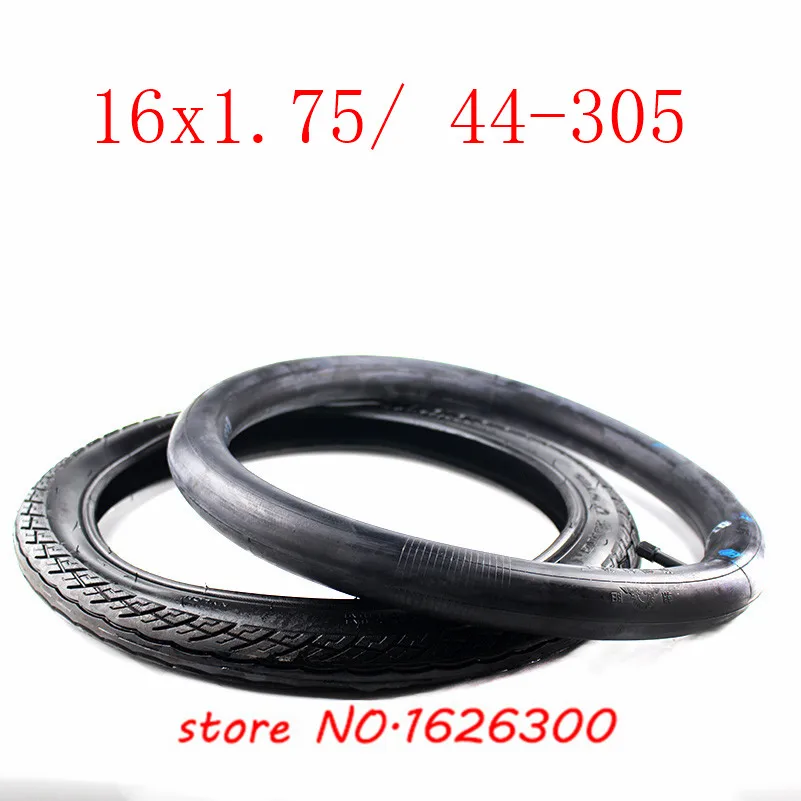 

High performance 16 x 1.75 inner and outer tire fits many gas electric scooters and e-Bike 16*1.75