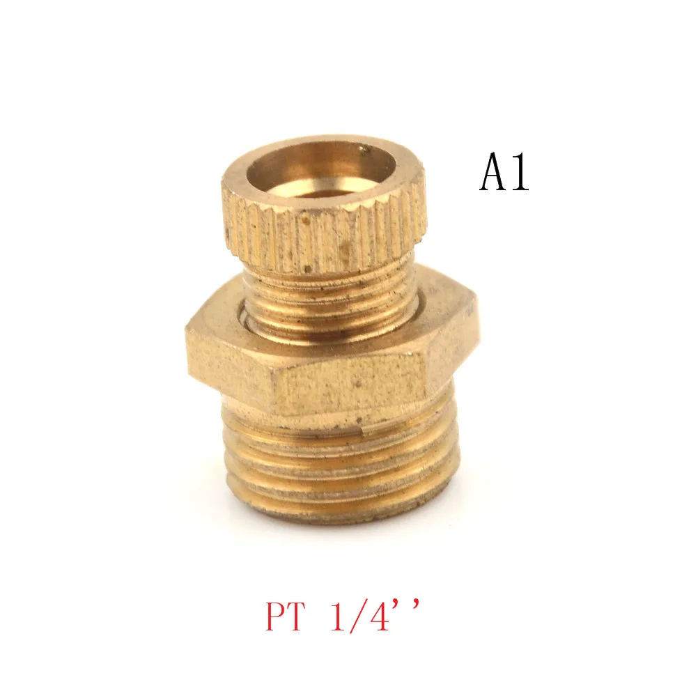 1 шт. горячий тон PT 1/2 дюйма 3/8 дюйма 1/4 дюйма воздушный компрессор с наружной резьбой клапан слива воды Латунь