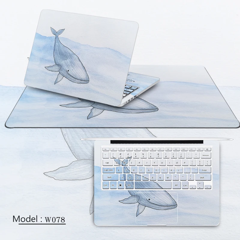 Laptop Skin Notebook Stickers For Macbook Air Pro Retina Laptop Sticker Case For Xiaomi Lenovo Dell Asus HP Acer Cover Mouse pad