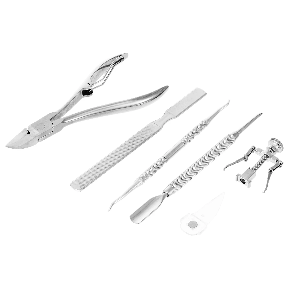 Shellhard 6pcs Stainless Steel Ingrown Toenails Pedicure Tool Kit Nail Hook Paronychia Podiatry Corrector Foot Care Tool