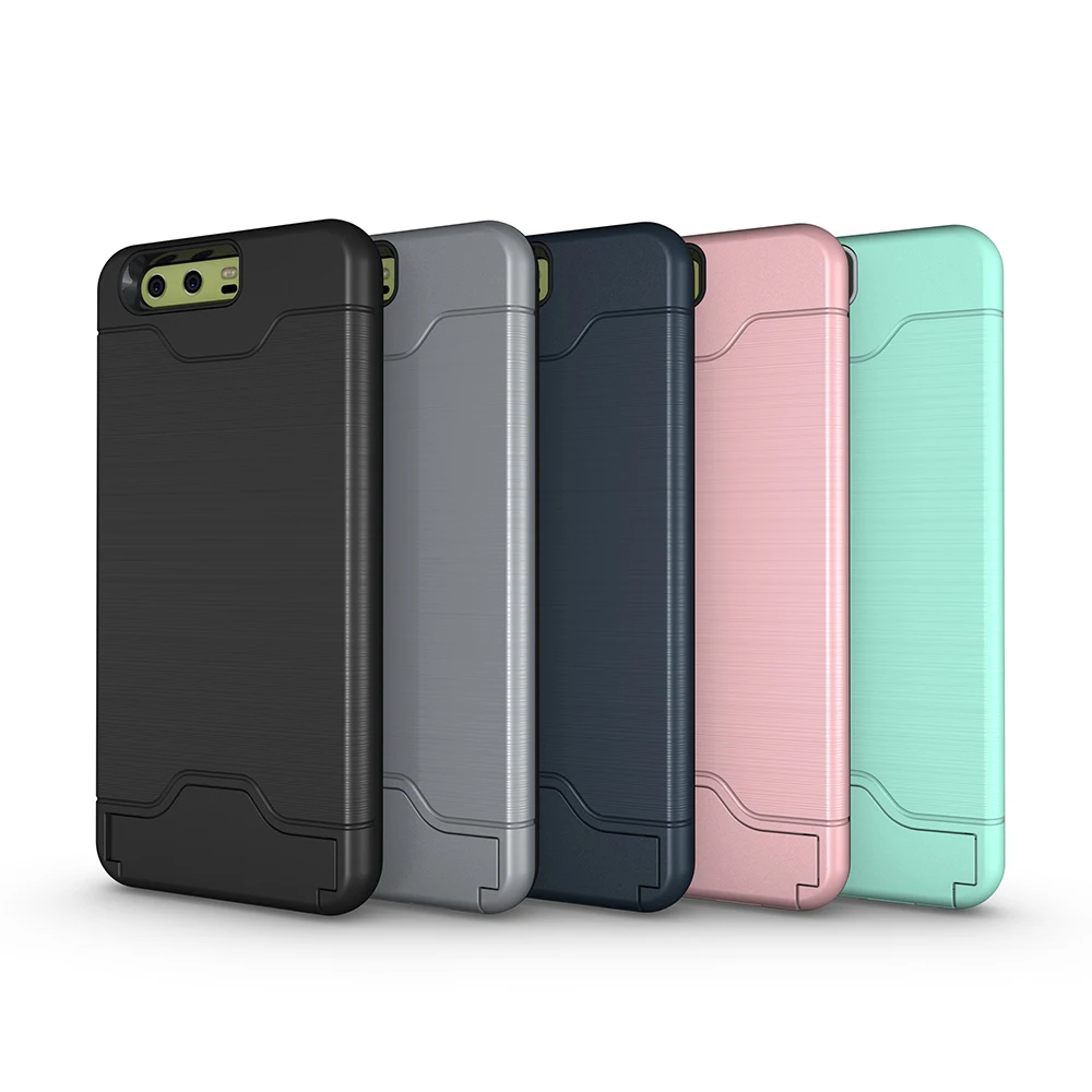 Tollcuudda для Huawei P10 Plus ТПУ &amp PC простой Подставки крышка с карты pocketand casephone мобильный