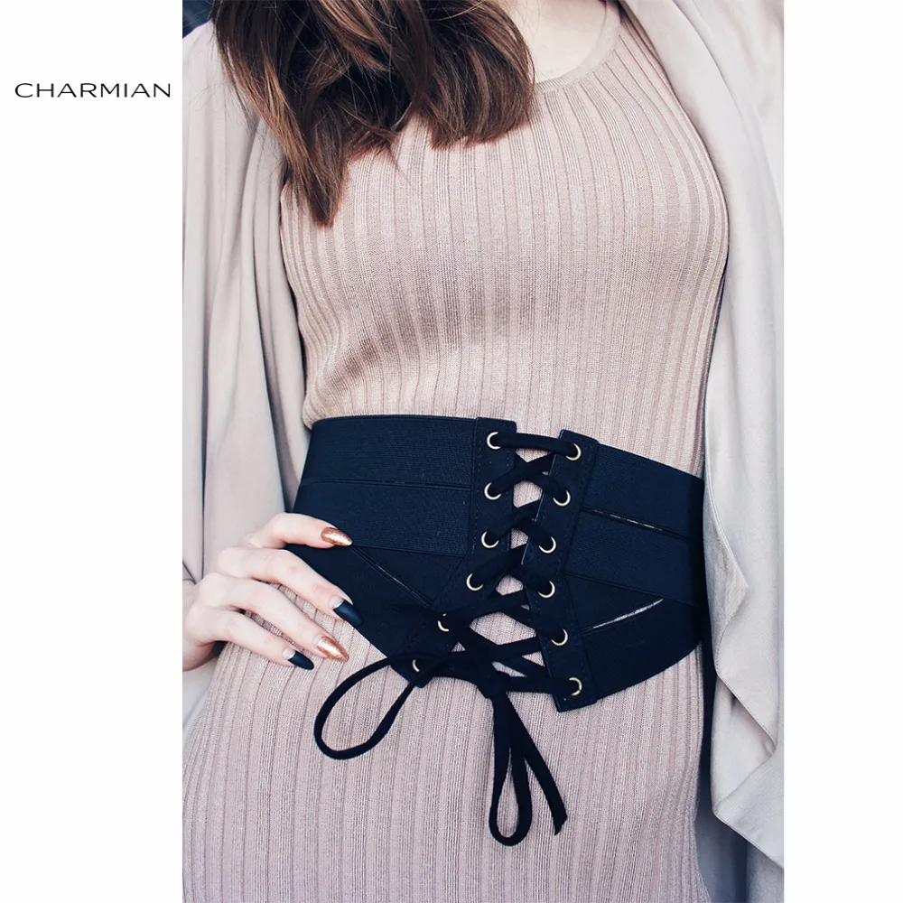 Женский винтажный корсет в стиле стимпанк Charmian Готическая шнуровка под грудь и