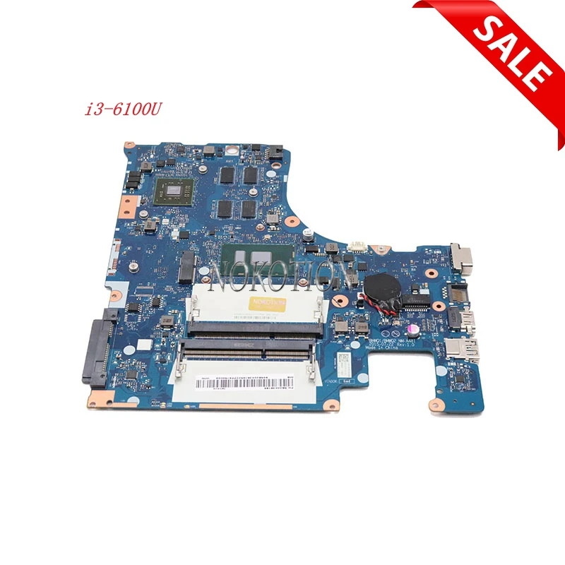 NOKOTION BMWQ1 BMWQ2 NM A481 для lenovo ideapad 300 15ISK материнская плата ноутбука SR2EU i3 6100U Radeon R5 M330|laptop