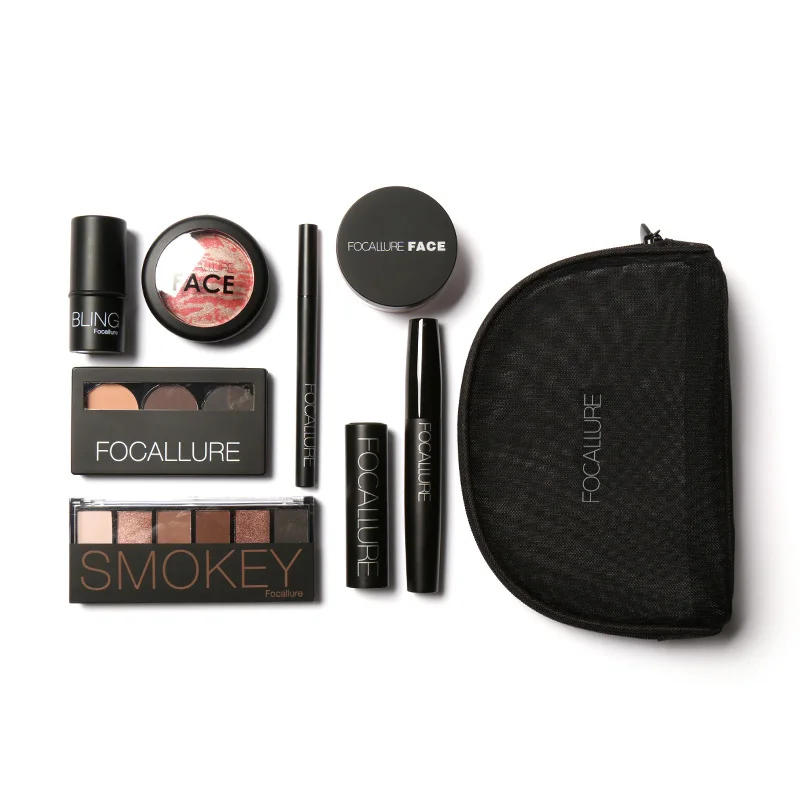 

Fashion Makeup Tool Kit 8 PCS Make up Cosmetics Including Eyeshadow Matte Lipstick With Makeup Bag Makeup Set for Gift