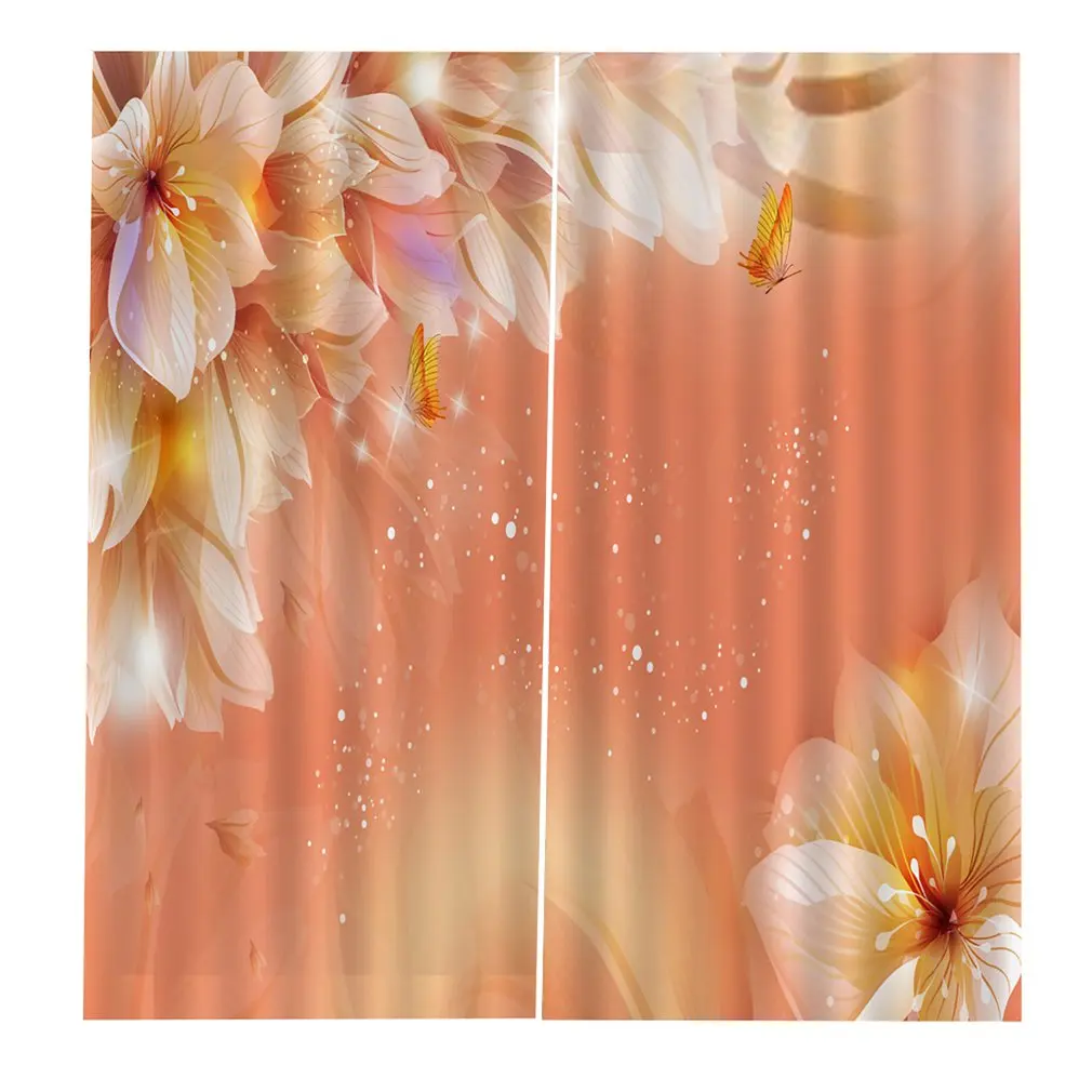 

3D Curtain UV-proof Bedroom Living room Curtains Washable Shield BJQ-1479 (1) Perfect Screening Home room Decorations