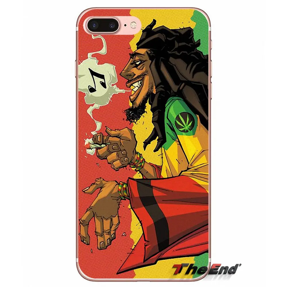 Для Apple iPhone X 4 4S 5 5S SE 5C 6 6S 7 8 Plus 6Plus 7plus 8plus Fundas Coque bob marley lion rasta lion reggae мягкий чехол