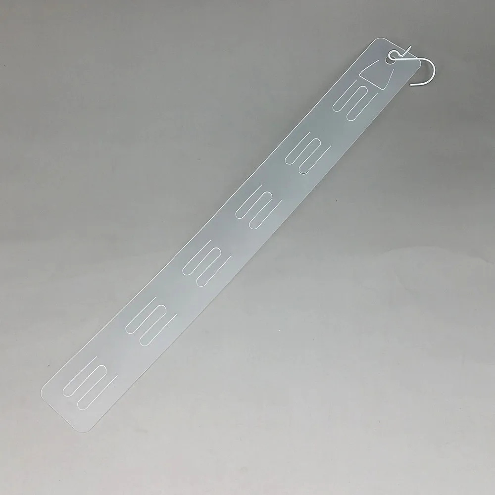 L35cm Пластик висит Дисплей товаров клип полоски в супермаркет w4cm для розничного магазина товар продвижения продукции 5000 шт