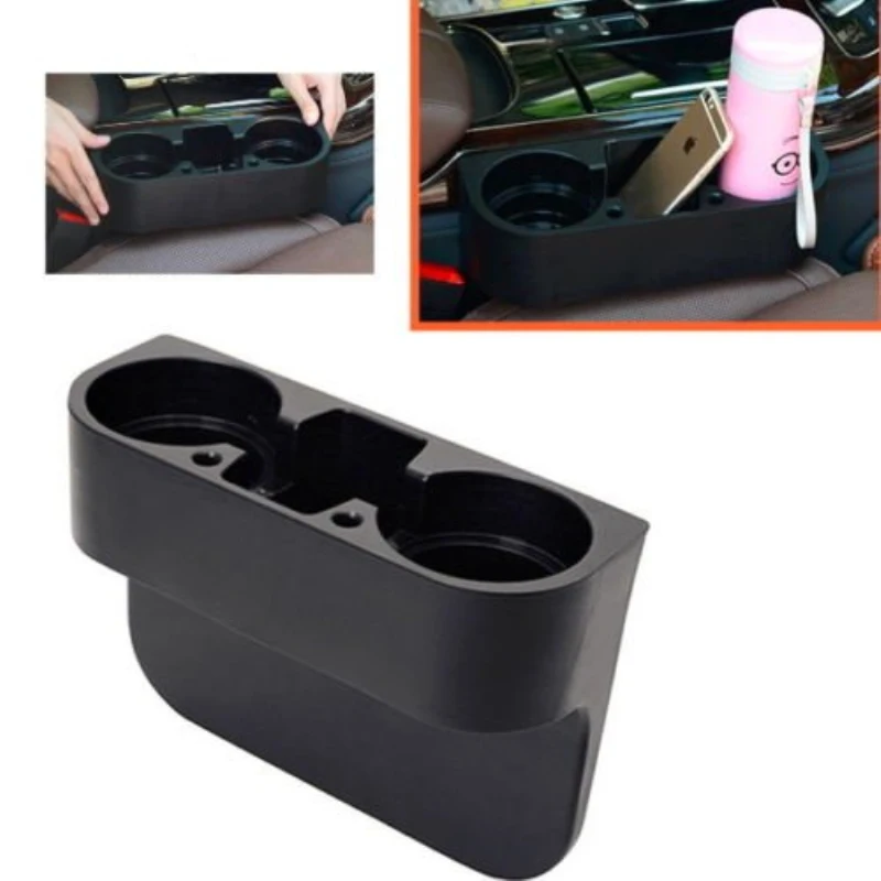 2PCS Black Seat Seam Wedge font b Car b font Drink Cup Holder Travel Drink Mount