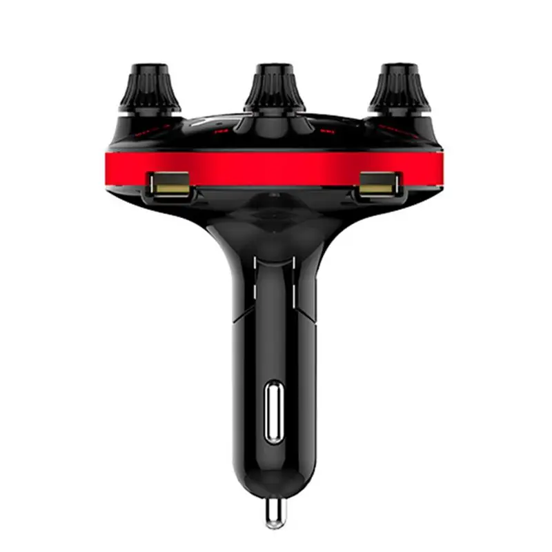 Автомобильный MP3-плеер FM радио Bluetooth двойной зарядка через usb Порты и разъёмы автомобильный навигатор передатчик 1.3in ЖК-дисплей для телефона Hands-Free звонков - Название цвета: Red
