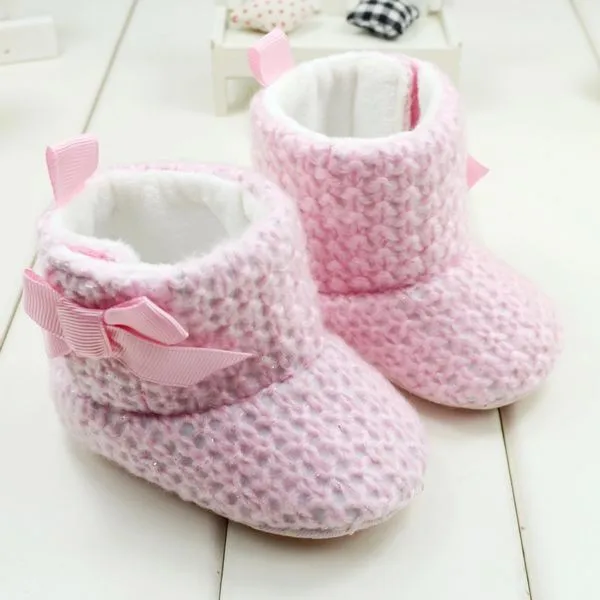 New baby girl boots warm infant shoes newborn boots pink kid boots 9m