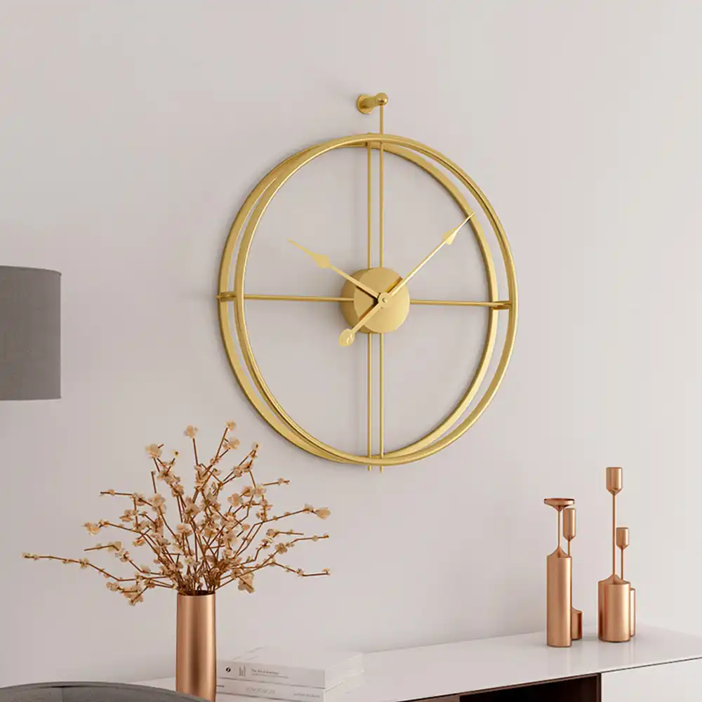 Reloj De Pared Silencioso Estilo Europeo Breve Grande Diseno