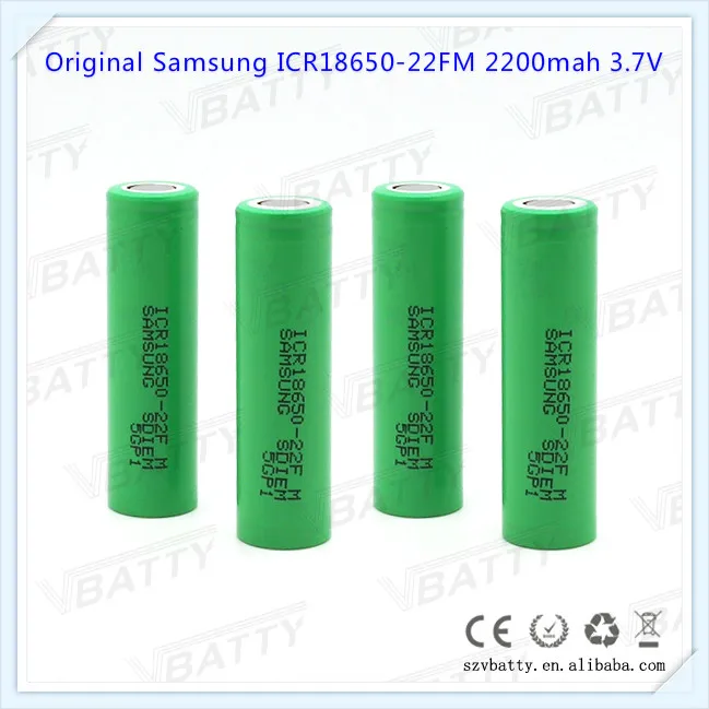 Для samsung ICR18650-22FM 22FM 18650 2200mah 3,7 v литий-ионная аккумуляторная батарея для электровелосипеда(1 шт