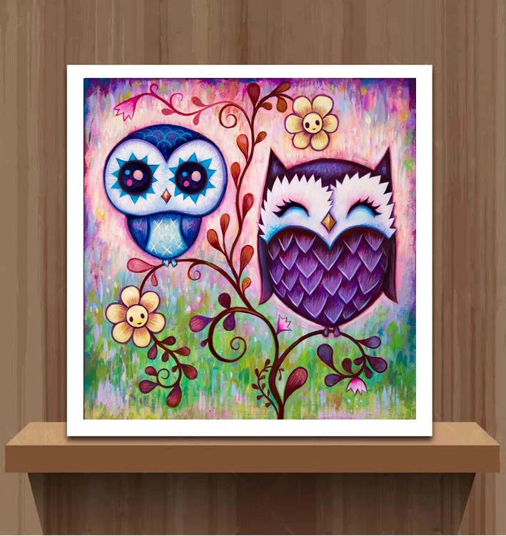 Yumeart New Animals Owl Diamond Embroidery Painting Cross Stitch Picture Of Rhinestones Full Square Mosaic Kits | Дом и сад