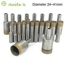 5pcs Sintered diamond hole saw steel body drill bit for marble ceramic granite Length 50mm Diameter 5~23mm glass tool zt001