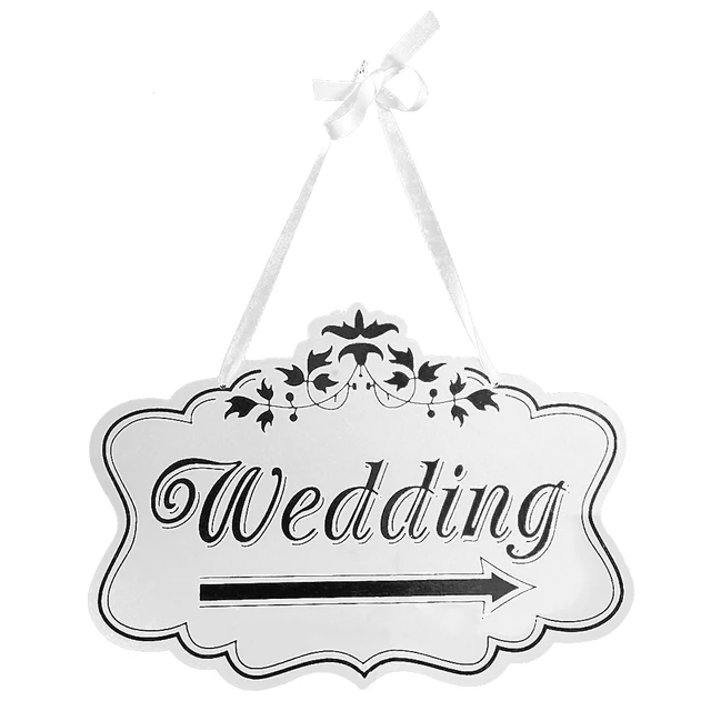 wooden rustic wedding sign
