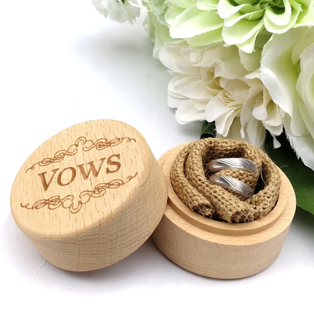 Персонализированная деревенская Свадебная деревянная коробочка для колец, держатель для свадебной деревянной коробки, кольца для хранения, органайзер, аксессуары для свадебной вечеринки