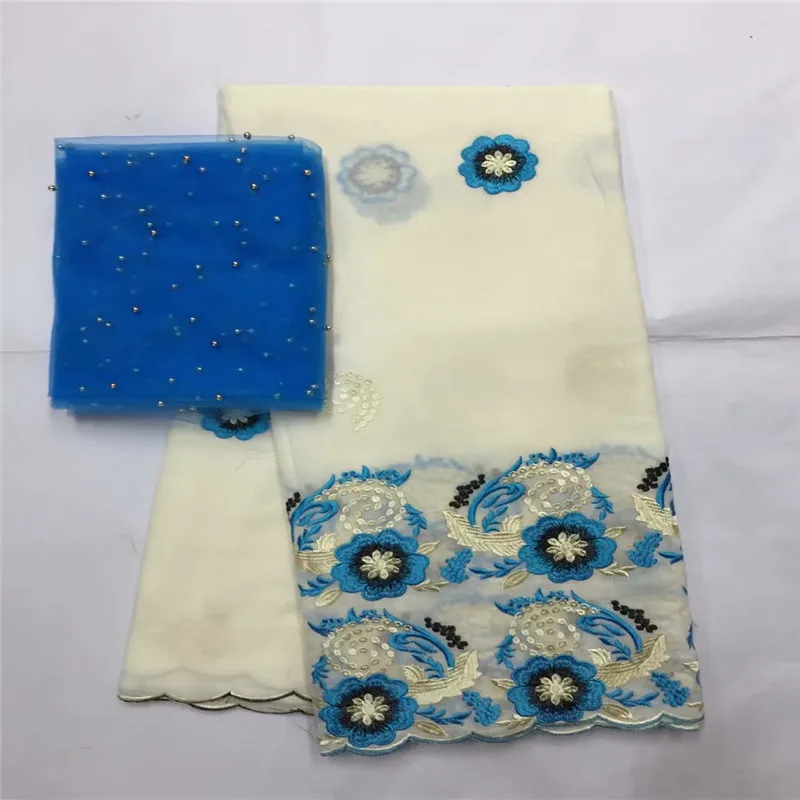 

African Swiss Voile Lace 2019 high quality With 2 yards French tulle lace fabric Swiss Voile Lace In Switzerland dress zgl79-97
