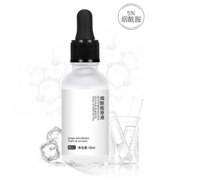 

2019 15ml Nicotinamide stock solution Hyaluronic acid Moisturizing essence shrink pores facial care cosmetics