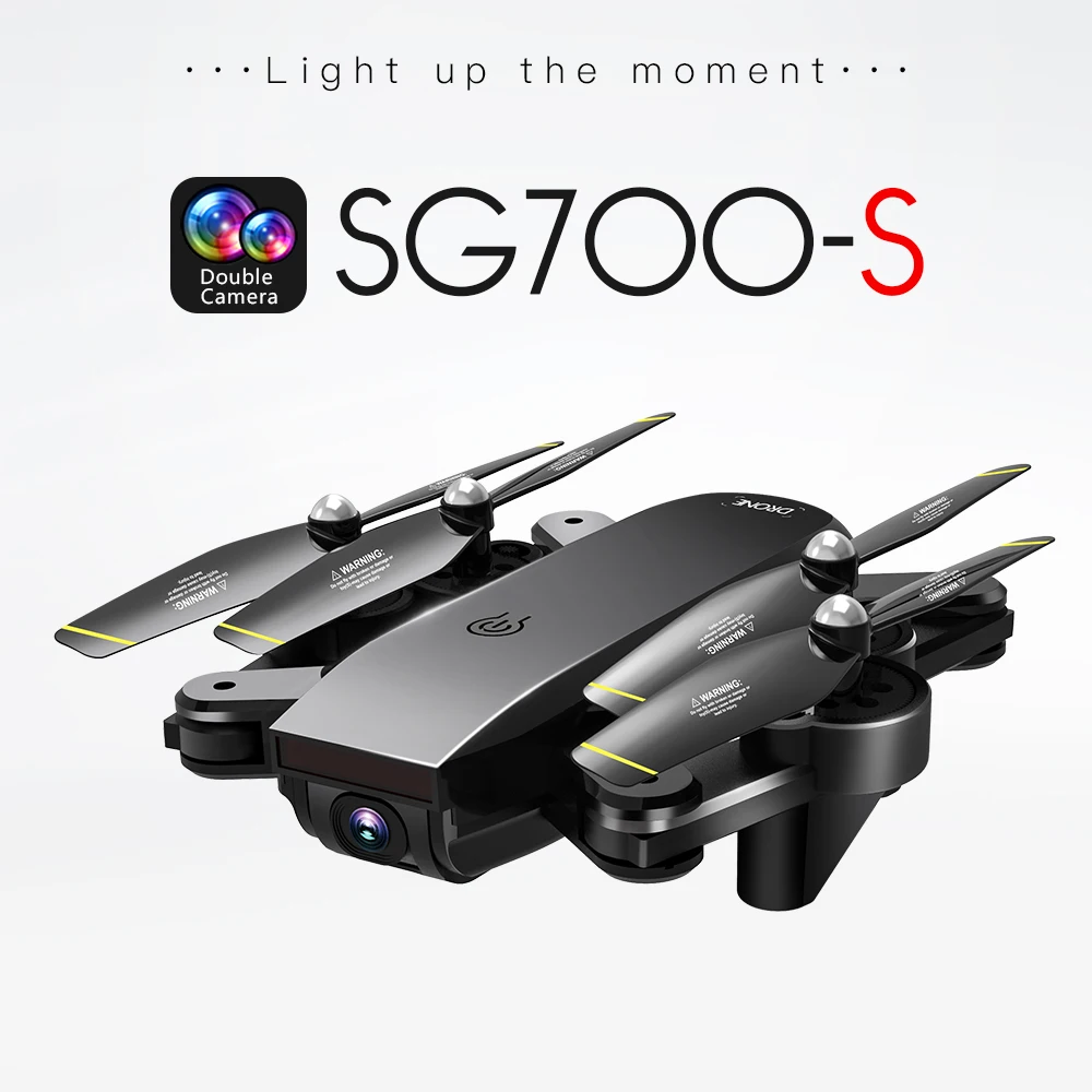 

SG700-S RC Quadcopter With 1080P Camera Wide Angle Selfie Drone Palm Control Helicopter With 5.0MP WiFi Camera SG700s Dron