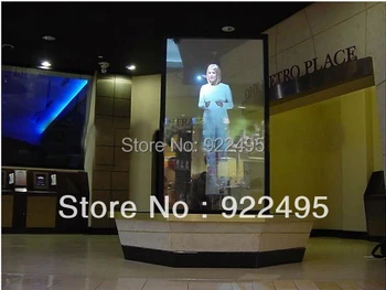 

(1.524mx1m) Free Delivery Cost Dark Grey Rear Projection Foil For 3D Holo Display,meeting, advertising,shop window display