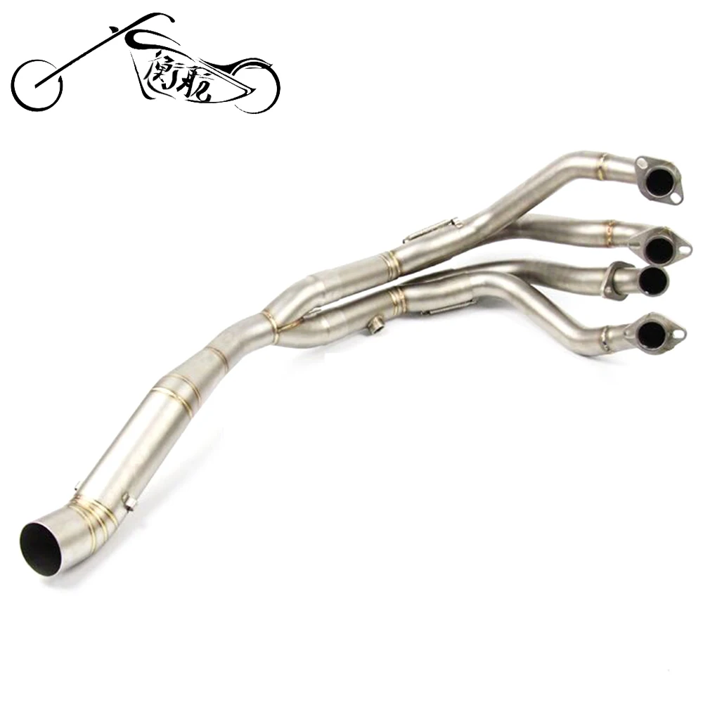 

FOR zx6r Motorcycle Stainless Steel Header Full system Exhaust Mid Down Pipe For KAWASAKI zx6r