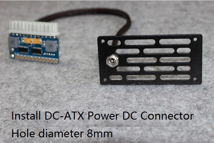 Гибкий небольшой блок питания 1U для постоянного тока ATX, барьер питания, мини-шасси, плата питания, чистый алюминий