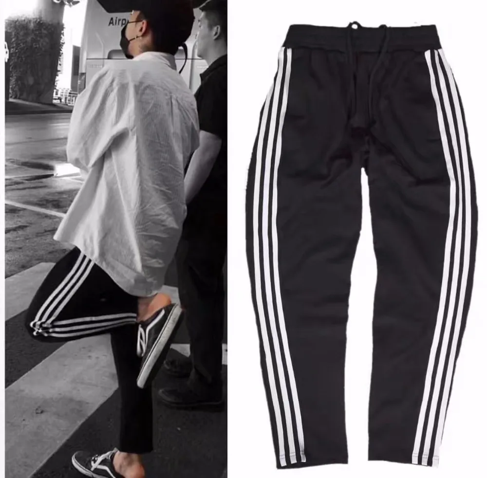 Men Joggers 2017 Men Cotton Casual Sporting White Stripe
