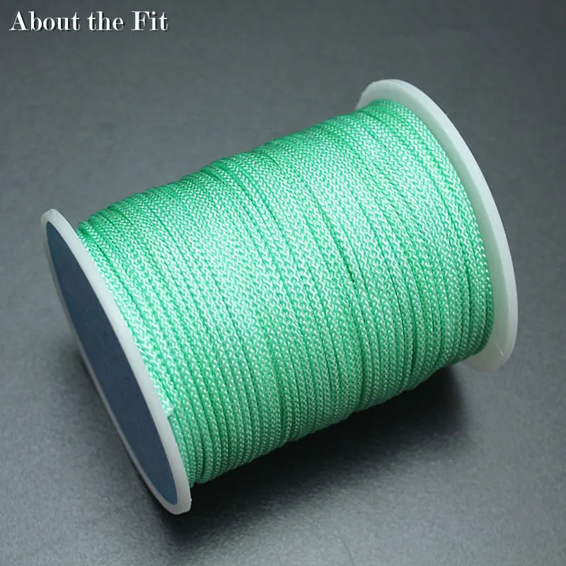 Нейлоновые шнуры, 2 мм, 8 м/рулон, плетеная нить, сделай сам, веревочки, браслет для плетения бисером, для изготовления ювелирных изделий, кисточки, макраме, трещотка, шнуровка - Цвет: XN20  P Green