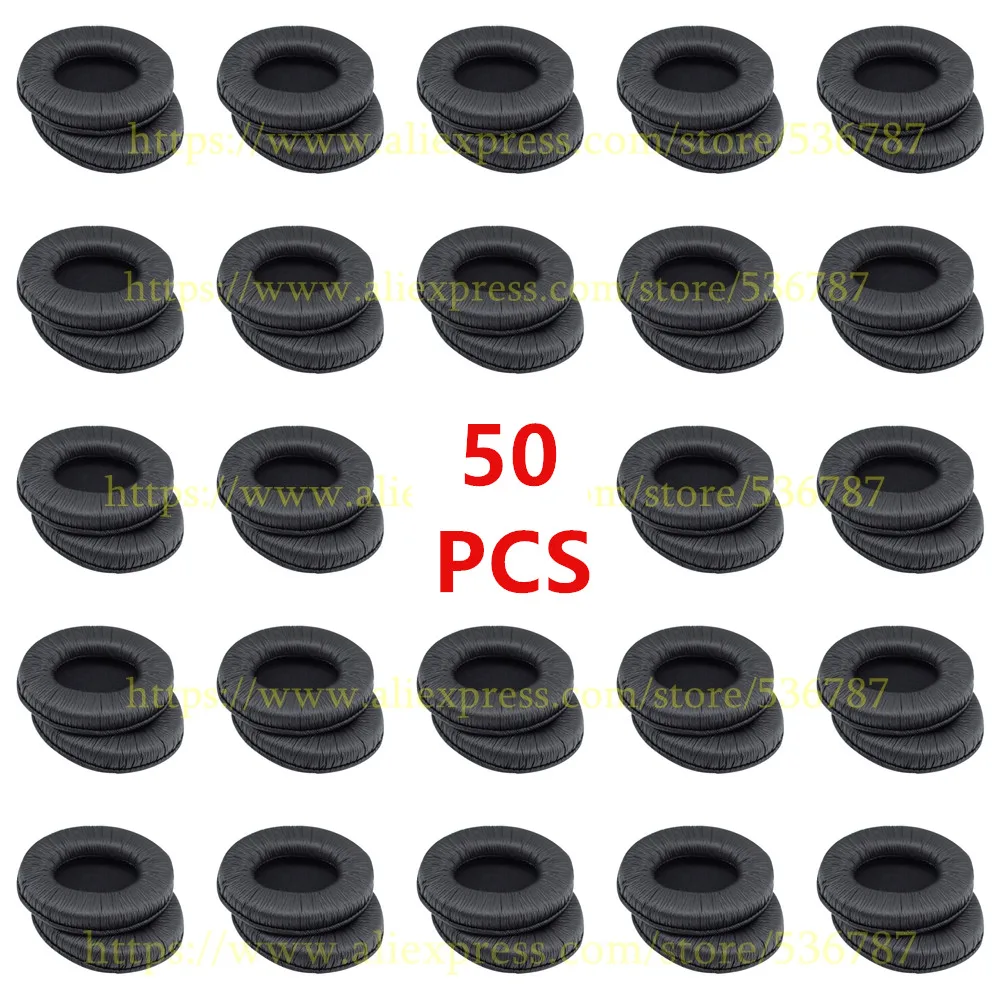 50 шт./лот черные наушники подушка сменные вкладыши для Sennheisers HD202 HD212 HD437 HD447 HD457