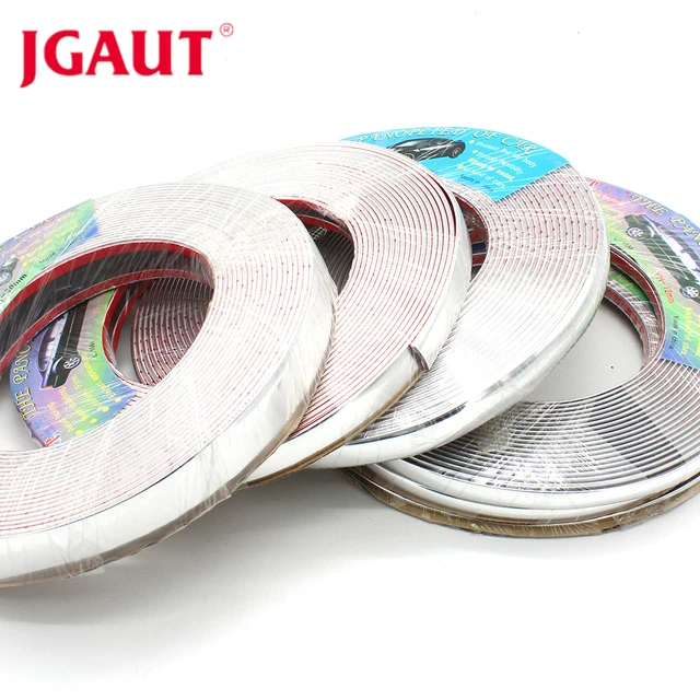 18mm x 6 Meters Universal Chrome Molding Trim Auto Car Window Door Grill Decoration Strips Silver