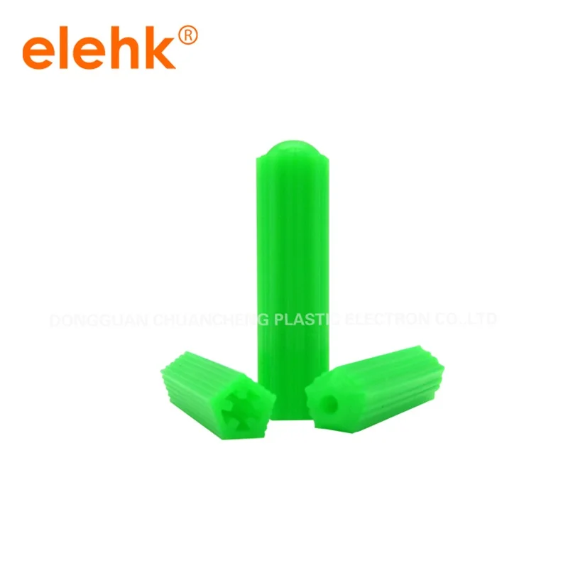 100pcs 6*27mm/8*31mm soild wall plug plastic rawl plug