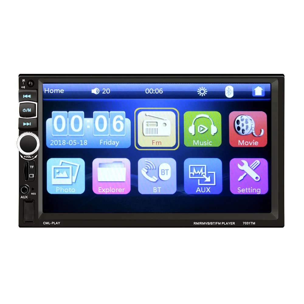 

HEVXM 7031TM 2 Din Touch Screen Car MP5 Player Universal Auto Radio Stereo Car Audio Video Multimedia Player Mirror link