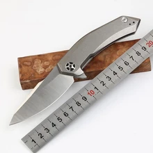 ZT0095 складной нож D2 лезвие тактическая титановая ручка Флиппер открытый охотничий кемпинг выживания Карманные Ножи EDC ручные инструменты