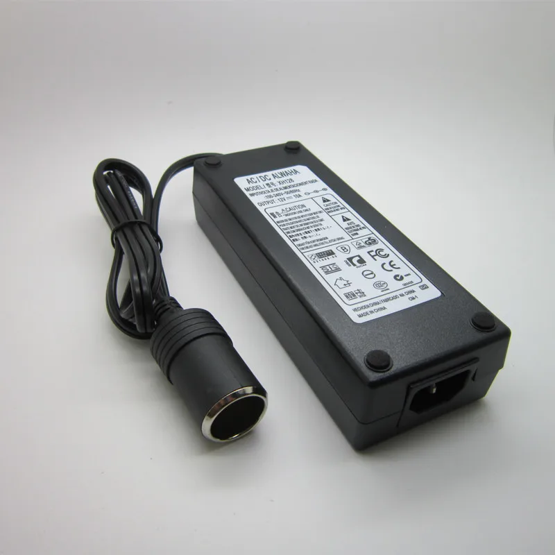  AC 110V-240V to DC 12V 10A 8A 6A 5A Power Supply Adapter Car Cigarette Lighter plug Converter trans
