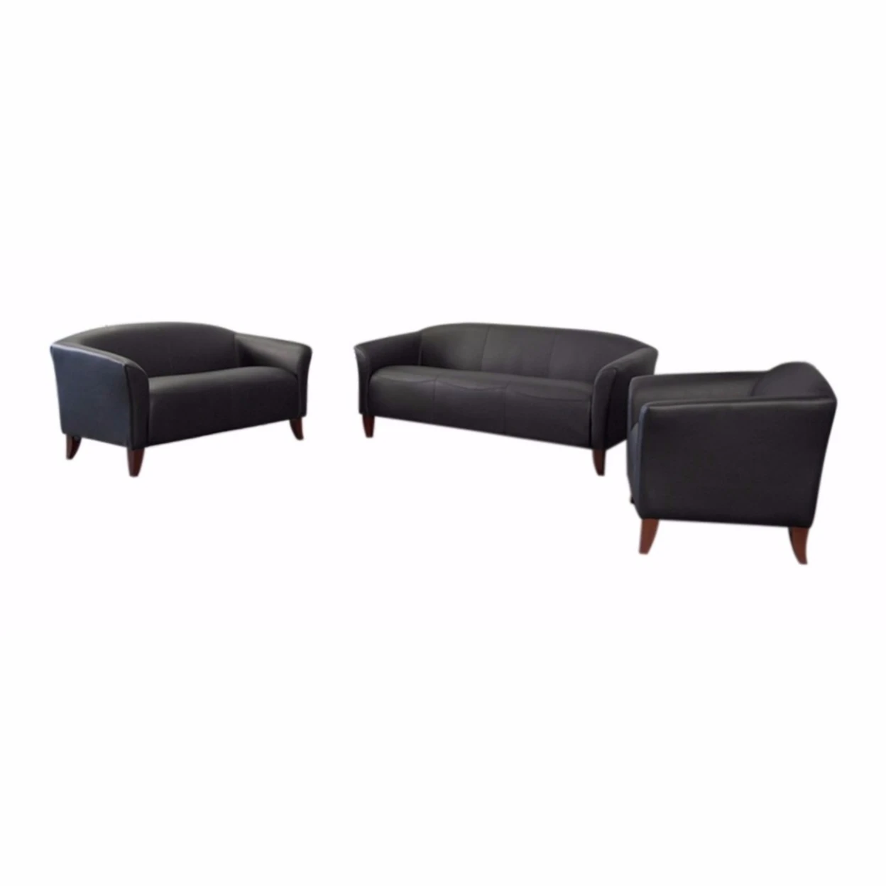 Flash Furniture Hercules Imperial Series Reception Set In Black