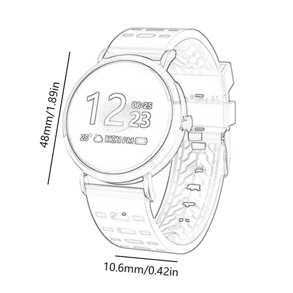 

CV08C Smart Watch Men Women Smartwatch Blood Pressure Heart Rate Monitor Fitness Tracker Waterproof Smart Watch