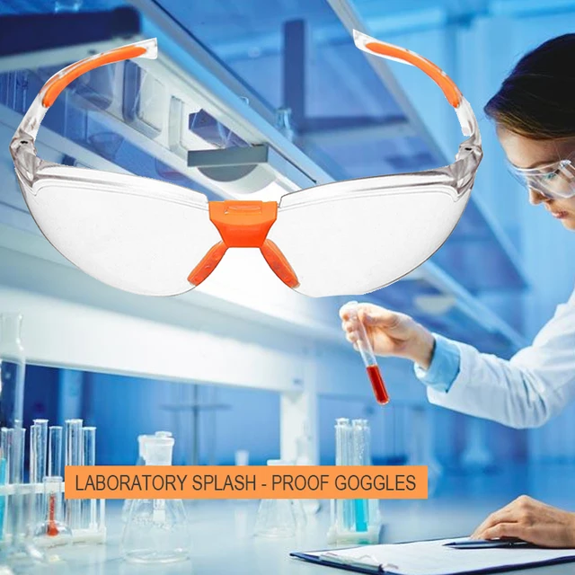 Safety Eyewear protective glasses Bicycle Protective Glasses Clear Dust-Proof Glasses Goggles Lab Medical Student Eyewear