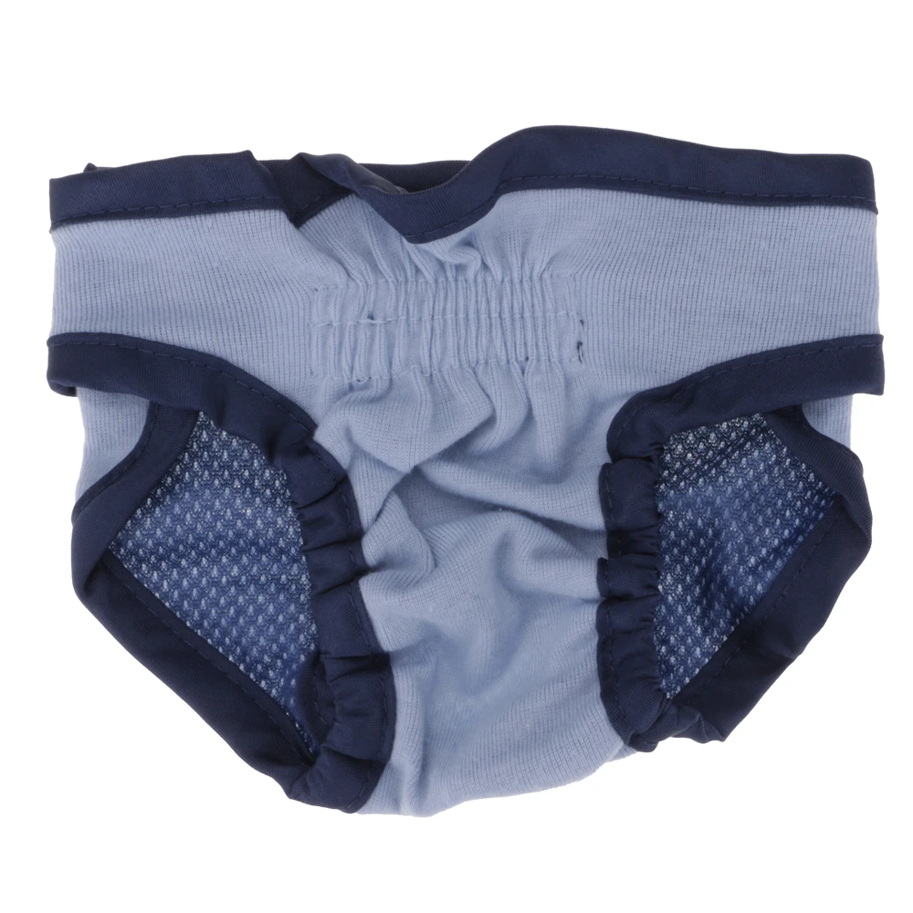 XL/L/M/S собачий санитарный штаны Knicker подгузник для щенков для менструации подгузник - Цвет: Синий