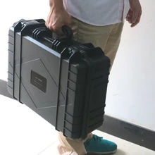 Caja de Herramientas sellada de plástico ABS, equipo de seguridad, Maleta, resistente a impactos, a prueba de golpes, con logotipo de espuma en cuatro colores