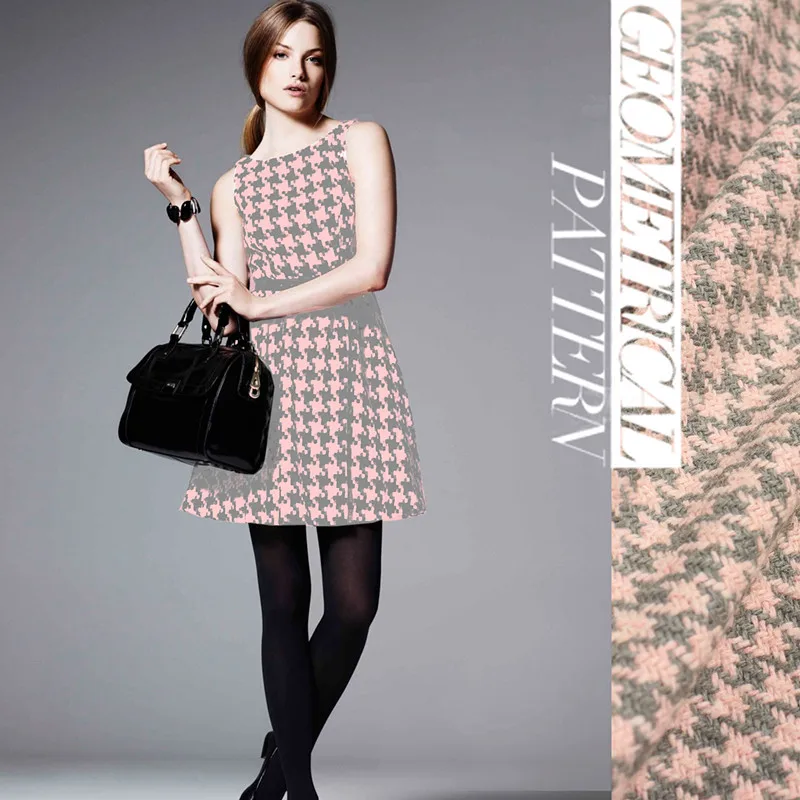 

Customize ash series thick knitted wool prespinning fashion fabric 620grams per metre