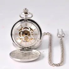 Карманные часы, римские полые часы с золотым циферблатом, механические Классические наручные часы Fob, качественные модные подарочные карманные часы