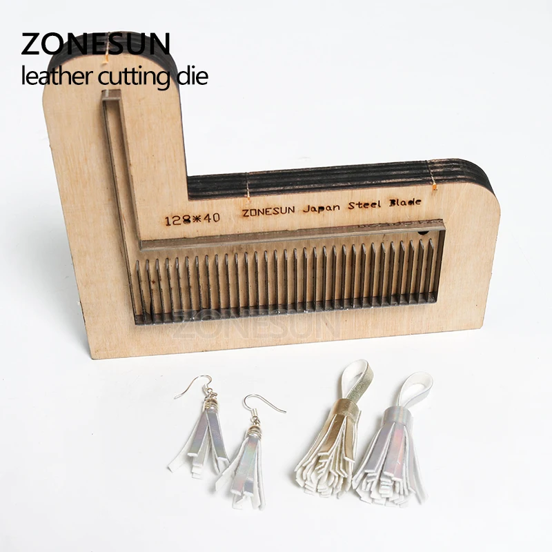 ZONESUN 128 заказной кожаный высечки формы DIY ремесло поставка кисточки сталь правило высечки классический телефон ремешок серьги