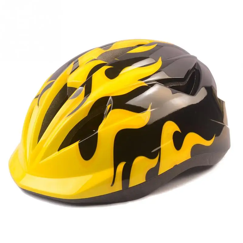 Дышащий Детский велосипедный шлем ПВХ+ EPS Сверхлегкий Детский велосипедный шлем безопасный Детский велосипедный шлем - Цвет: Цвет: желтый