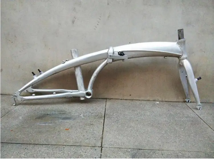 Cheap Kalosse Folding  aluminum  alloy  V brakes Children bike frame    bike alloy  frame, For 20 inch  wheels 1