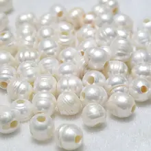 50 шт. 10-11 мм Белый пресной воды культивированный жемчуг