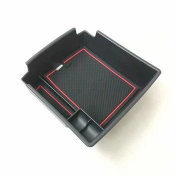 

For hyundai IX35 2018 2019 ABS Plastic Car Armrest Storage box Grid Cover Trim Car Styling accessories 1Pcs